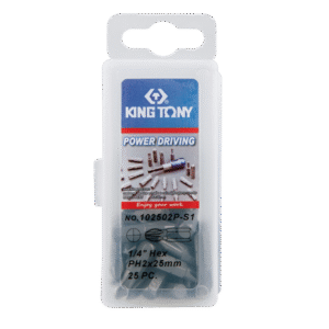 1/4" Bộ đầu tuýp vặn vít 25 chi tiết Kingtony 102502P-S1