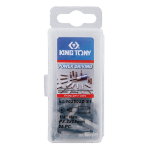 1/4" Bộ đầu tuýp vặn vít 25 chi tiết Kingtony 102502Z-S1