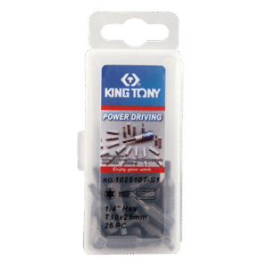 1/4" Bộ đầu tuýp vặn vít 25 chi tiết Kingtony 102510T-S1