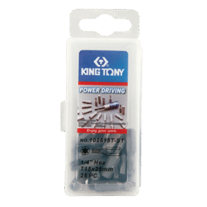 1/4" Bộ đầu tuýp vặn vít 25 chi tiết Kingtony 102515T-S1