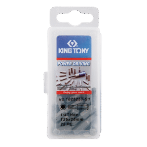 1/4" Bộ đầu tuýp vặn vít 25 chi tiết Kingtony 102525T-S1