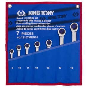 Bộ cờ lê vòng miệng tự động 7 chi tiết Kingtony 12107MRN01