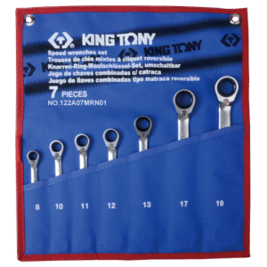 Bộ cờ lê vòng miệng tự động 7 chi tiết Kingtony 122A07MRN01