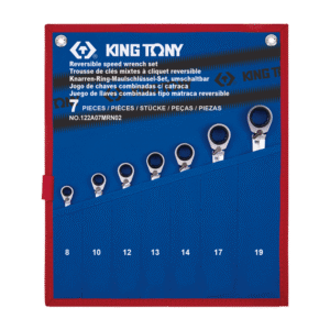 Bộ cờ lê vòng miệng tự động 7 chi tiết Kingtony 122A07MRN02