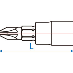 1/4" Đầu tuýp vặn vít Kingtony 2038
