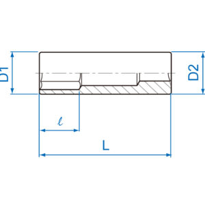 1/4" Đầu tuýp lục giác hệ mét Kingtony 2235M