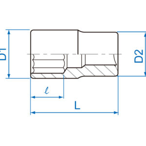 1/4" Đầu tuýp lục giác bông hệ inch Kingtony 2310S