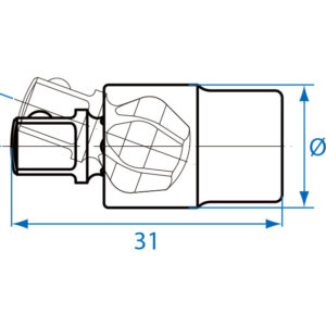 1/4" Đầu nối lắc léo Kingtony 2793