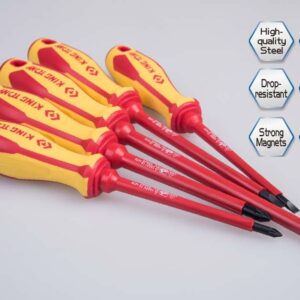 Bộ tua vít cách điện 5 chi tiết Kingtony 30605MR