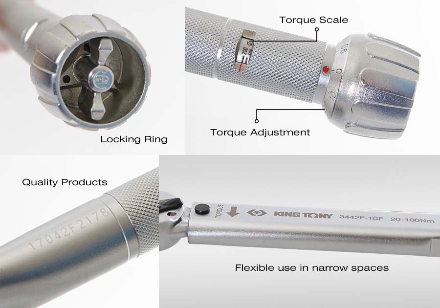 Cần siết lực loại bấm Kingtony 3442F - Ảnh 4