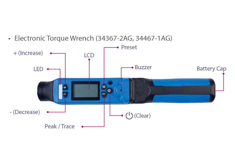Cần siết lực điện tử Kingtony 34467-AG - Ảnh 4