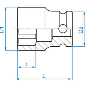 3/8'' Đầu tuýp lục giác hệ inch Kingtony 3535S