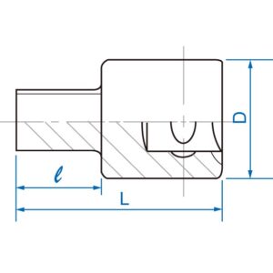1/2" Đầu tuýp vuông 1/2" Kingtony 4014M