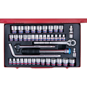 1/2" Bộ tuýp lục giác 43 chi tiết Kingtony 4044CR