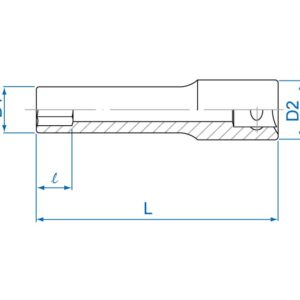 1/2" Đầu tuýp lục giác dài hệ inch Kingtony 4255M