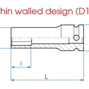 1/2" Đầu tuýp lục giác Kingtony 4415M