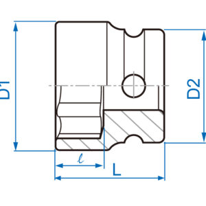1/2" Đầu tuýp lục giác Kingtony 4525M