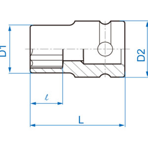 1/2" Đầu tuýp lục giác sao Kingtony 4575M