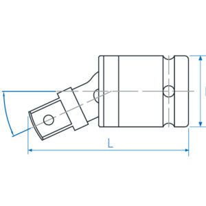 1/2" Đầu tuýp lắc léo Kingtony 4797P
