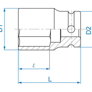 1/2" Đầu tuýp lục giác Kingtony 4835M
