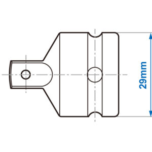 Đầu chuyển 1/2" sang 3/8" Kingtony 4863P