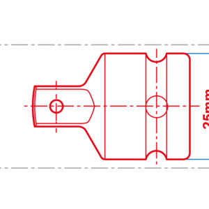Đầu chuyển 1/2" sang 3/8" Kingtony 4873P