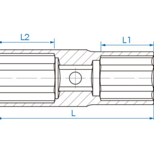 1/2" Đầu tuýp 2 đầu hệ mét Kingtony 4915M
