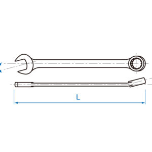 Cờ lê vòng miệng hệ inch Kingtony 5071