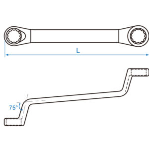 Cờ lê 2 đầu vòng hệ inch Kingtony 5970