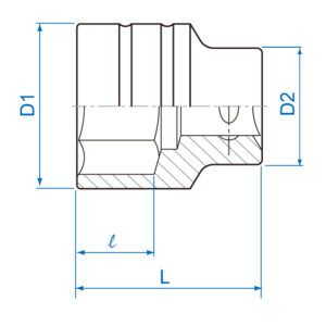 3/4" Đầu tuýp lục giác hệ hệ inch Kingtony 6335M