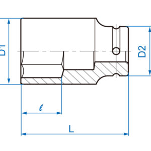 3/4" Đầu tuýp lục giác hệ inch Kingtony 6435S
