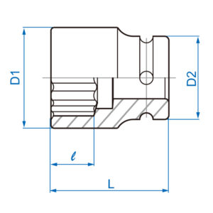 3/4" Đầu tuýp lục giác sao Kingtony 6510M
