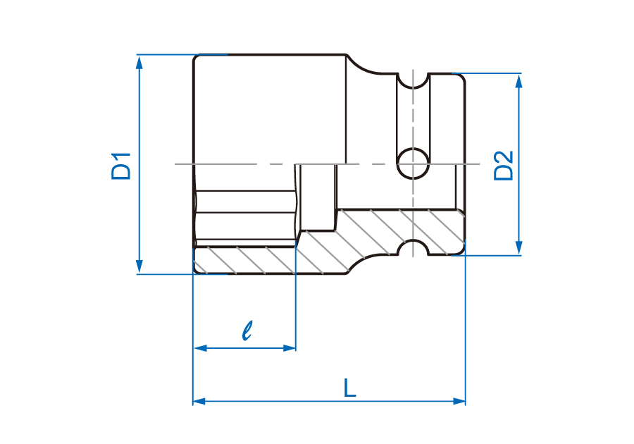 3/4" Đầu tuýp lục giác Kingtony 6515M