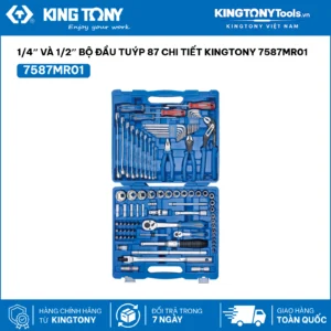 1/4" và 1/2" Bộ đầu tuýp  chi tiết Kingtony 7587MR01