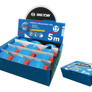 Hộp 12 thước cuộn thép có từ tính Kingtony 79095-05M-S