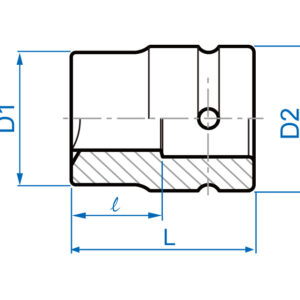 1" Đầu tuýp vuông hệ inch Kingtony 8514S
