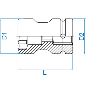 1" Đầu tuýp lục giác Kingtony 8545M