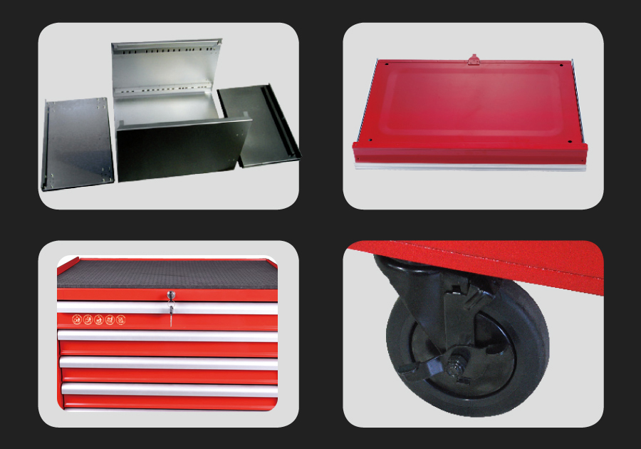 Xe đẩy dụng cụ 10 ngăn Kingtony 87437-10B - Ảnh 4