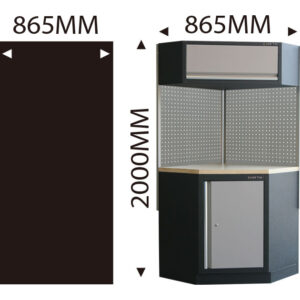 Tủ góc đáy xám đen Kingtony 87D11X06A-KG