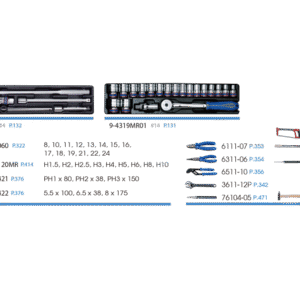 Bộ dụng cụ 68 chi tiết Kingtony 902-068MRD