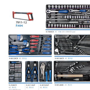 Hộp đựng dụng cụ 219 chi tiết Kingtony 911-000CRD