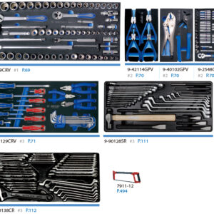 Thùng đựng đồ nghề 219 chi tiết Kingtony 911-000CRV