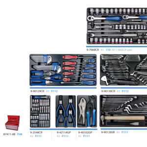 Hộp đựng dụng cụ 219 chi tiết Kingtony 911-000CR