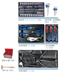 Hộp đựng dụng cụ 107 chi tiết Kingtony 911-002CR