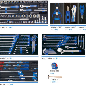 Thùng đựng đồ nghề 187 chi tiết Kingtony 911-004CRV