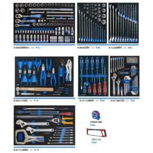 Thùng đựng đồ nghề 306 chi tiết Kingtony 919-001CRV