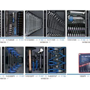 Xe đẩy dụng cụ 173 chi tiết Kingtony 932-000MR