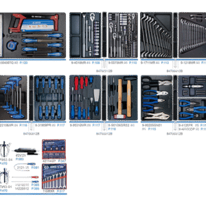 Xe đẩy dụng cụ 197 chi tiết Kingtony 934-001MRD04