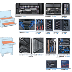 Xe đẩy dụng cụ 170 chi tiết Kingtony 941-101MRD