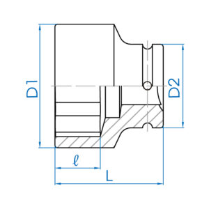 1-1/2" Đầu tuýp lục giác hệ inch Kingtony 9535S